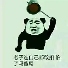  老子一粪瓢扣死你表情包