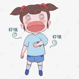  女生饥饿表情包素材图片免费下载千库网