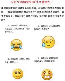  这些微信qq聊天时候用的表情你知道什么意思么