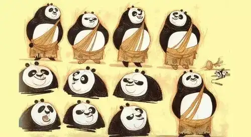  功夫熊猫等原画欣赏,梦工厂那些可爱的动物都是从他手里诞生