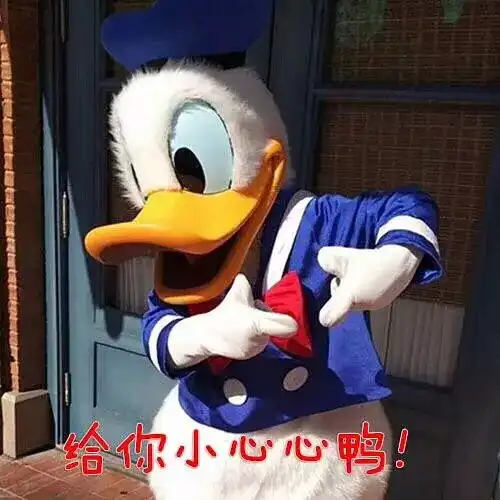 各个表情包的意思唐老鸭