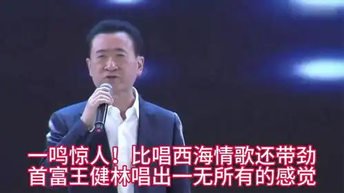  一鸣惊人比唱西海情歌还带劲,首富王健林唱出一无所有的感觉