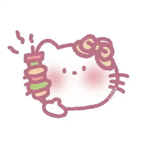  库洛米美乐蒂hellokitty大头系列表情包