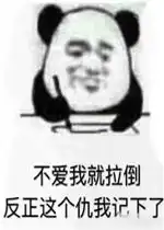 熊猫头这个仇我记下了表情包图片不爱我就拉倒反正这个仇我记下了表情包下载乐游网游戏下载