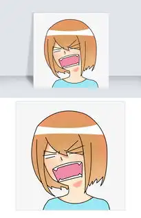  黄头发女孩表情发怒插画图片素材psb格式下载动漫人物大全