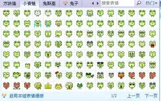 求一套小青蛙表情包要全喔