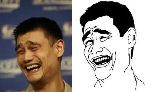 很贱的表情包原型姚明