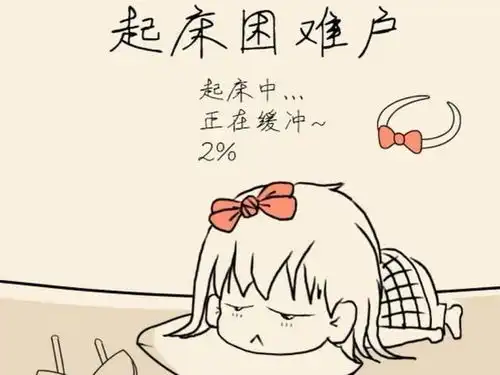 传统美德表情包起床困难