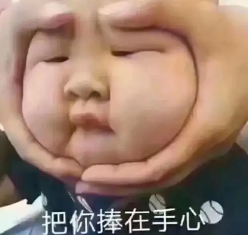  搞笑沙雕表情包把你捧在手心
