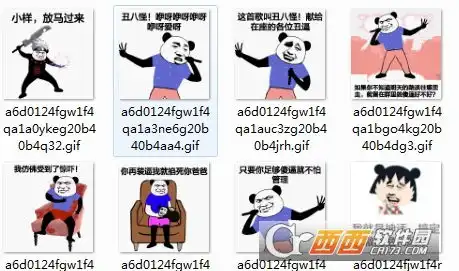  熊猫头搞笑表情包