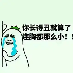  你胸太小不要讲话,表情包就服这个了