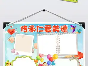  传承仁爱美德弘扬中华美德手抄报电子小报图片素材psd模板下载118.37mb传统国学手抄报大全读书手抄报