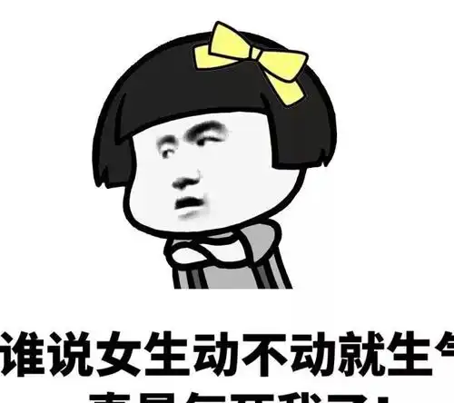  女孩子生气的原因斗图表情包搞笑图片