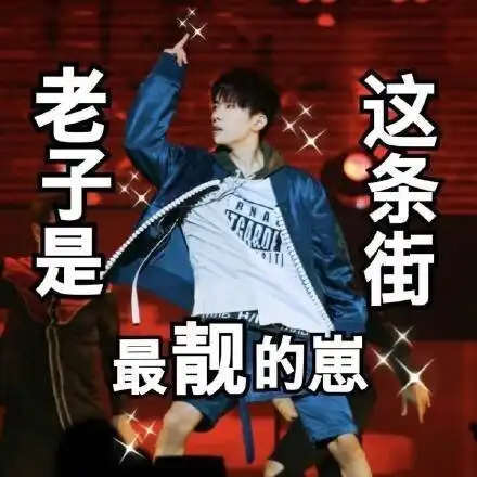 易烊千玺站岗表情包