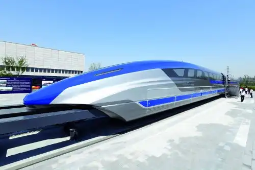  表情我国时速600公里高速磁浮试验样车下线从北京到上海乘它比乘飞机还快1小时...表情