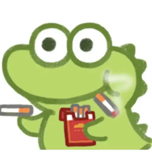  超级可爱的小鳄鱼表情包