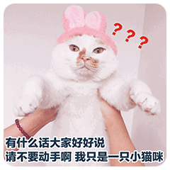  表情粉嫩猫咪表情包,满足你的少女心