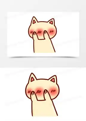  小白猫图片卡通可爱呆萌大全熊猫办公