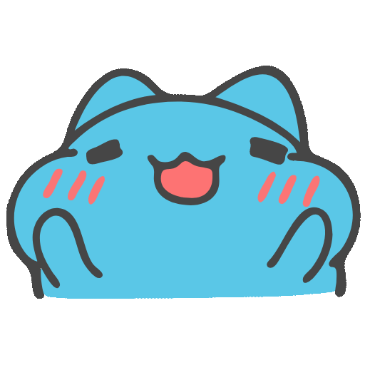  蓝色小猫表情包